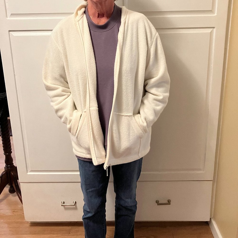 Falls Creek Fleece Jacket - White XL - Picture 2 of 5